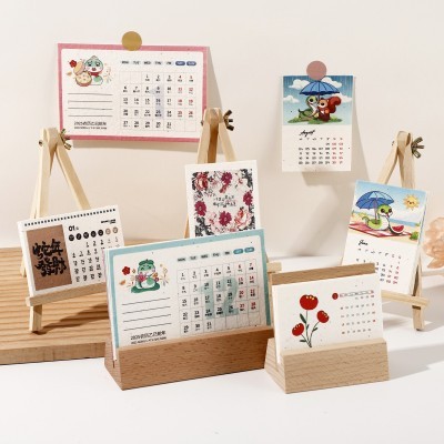 种子纸厂家定制2025年桌面摆件台历日历可发芽伴手礼卡片创意礼品