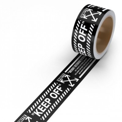 专业定制超长封箱条不干胶标签无限循环印刷封箱胶带警示带贴纸图2