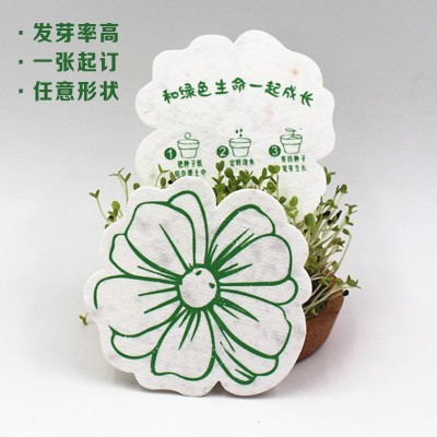 种子纸环保婚礼设计邀请函入场券特种门票再生纸可发芽抽奖券卡片图5