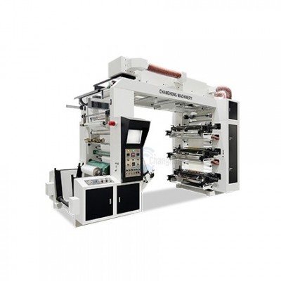 6色铜版纸层叠式柔版印刷机+圆弧切刀