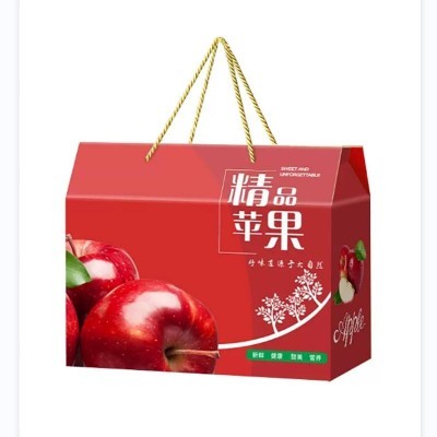 红富士空盒子苹果包装盒礼盒通用5 10斤装冰糖心水果纸箱定制批发图2