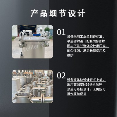 LEHLER雷勒 不锈钢篮式过滤器304、316，尺寸可定制，楔形网提篮滤芯图3