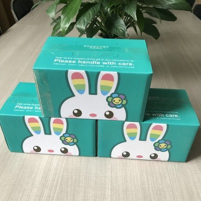 厂家供应 彩色飞机盒 水果茶包装盒 瓦楞牛皮纸彩盒图3