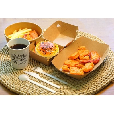 [易生] 牛皮汉堡盒 食品级包装盒 一站式采购 可按需定制 欢迎致电图4