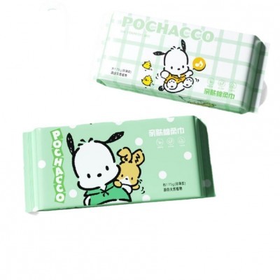 三丽鸥帕恰狗系列抽巾一次性洁面巾洗脸巾棉柔巾干湿两加厚抽取式图5