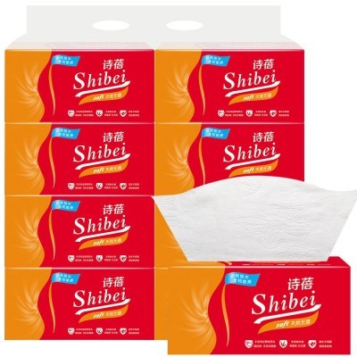 软包抽纸定制 可印刷LOGO促销广告纸巾餐巾纸抽纸定制OEM代工贴牌图4