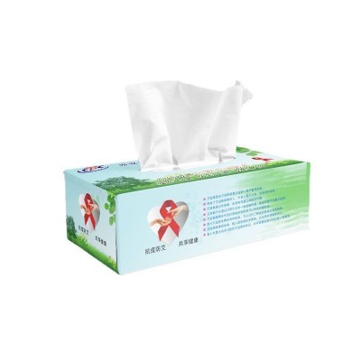 盒装抽纸定制可印logo企业宣传定做广告纸巾加油站饭店餐巾纸厂家图2
