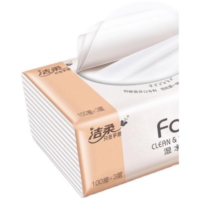 洁柔百花香纸巾300张抽纸家庭用实惠装整箱卫生餐巾纸宿舍抽纸图3