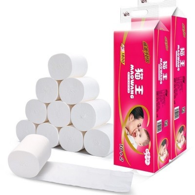 猫王木浆1800克12卷纸卫生纸餐巾纸面巾纸加厚五层实惠装家用mr06图4