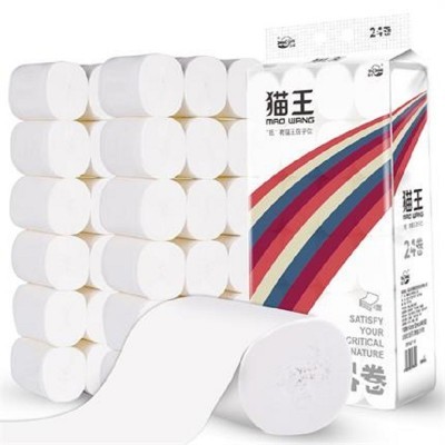 猫王5.7斤24卷纸卫生纸批发加厚5层面巾纸厂家手纸妇婴纸巾mjt-14图4