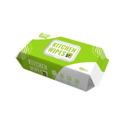 厨房湿巾去油污湿纸巾厂家直销大包去油湿巾纸懒人清洁强力图4