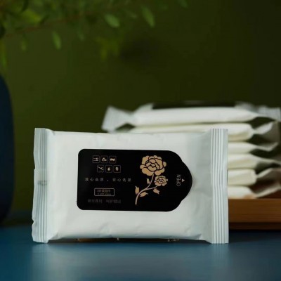 5片装多片餐饮酒店会所湿毛巾饭店餐饮宾馆一次性湿巾可定logo图5