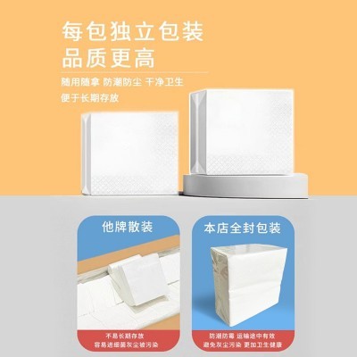 正方形汉堡酒店咖啡店餐巾纸外卖一次性纸巾饭店抽纸商用整箱散装图3