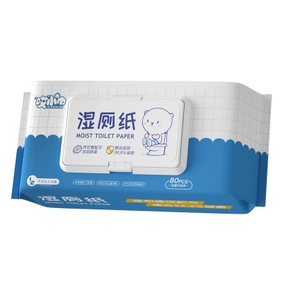湿厕纸80片抽婴儿宝宝擦屁股家用湿手纸厕巾男女私处清洁护理湿巾图4