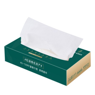 广告宣传盒装抽纸可印logo酒店餐巾纸银行抽取式面巾纸硬盒纸巾盒图3