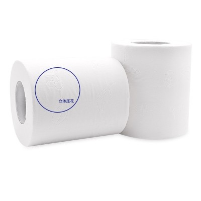 商用卷纸 4层80克 酒店卷纸 厕所纸空心卫生纸家用卷纸卫生纸批发图2