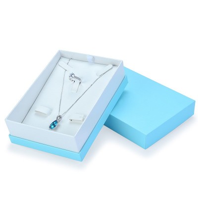 高档天地盖首饰包装收纳盒定 制 手镯戒指项链珠宝盒批发供应图3