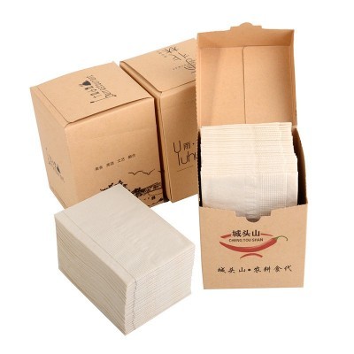 广告盒装纸巾订做抽纸酒吧餐厅企业商用硬盒餐巾纸可印logo定制图4