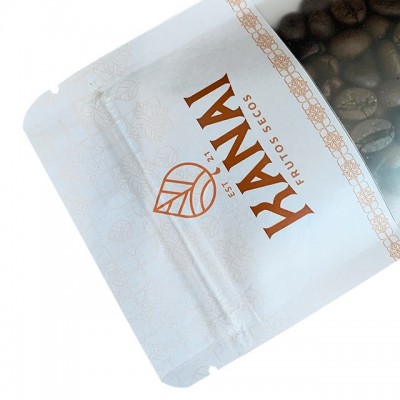 定制款牛皮纸袋带窗口拉链可装粉末香料坚果