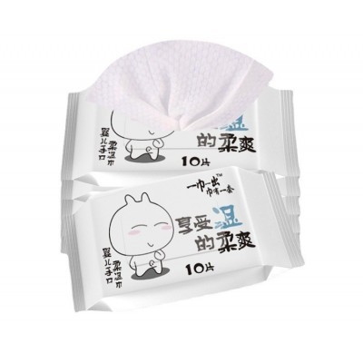 定制婴儿手口湿巾宝宝专用柔湿巾baby新生儿旅行便携装小包湿纸巾图3