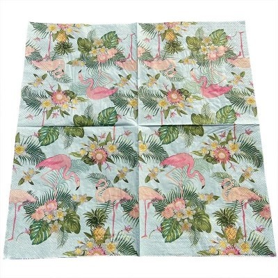 满版印刷餐巾纸40*33跨境亚马逊圣诞节印花纸巾logo一次性节日纸图3