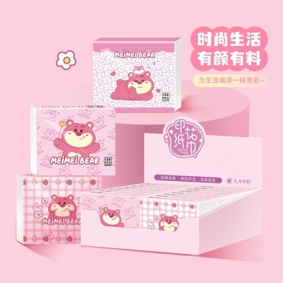 彩盒便携小包印花纸巾源头工厂采用100%原生纯木浆足抽定制图2