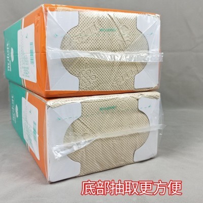 大张原生竹浆本色抽取式印花平板卫生纸大包抽纸家用实惠装厕纸巾图3