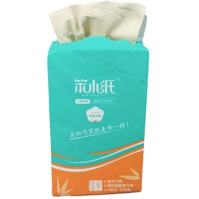 大张原生竹浆本色抽取式印花平板卫生纸大包抽纸家用实惠装厕纸巾图2