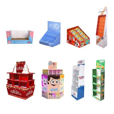 定制costco沃尔玛卖场专供PDQ纸货架展示盒堆箱堆头立 牌纸展示架图5