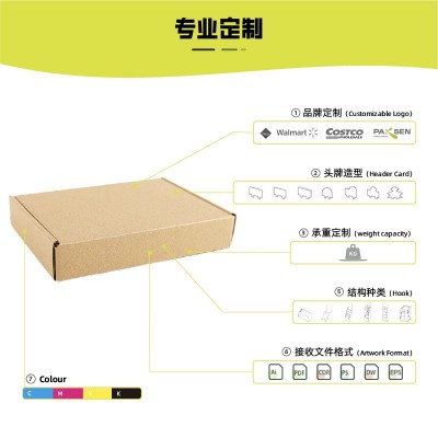 彩色飞机盒水墨纸盒彩印纸箱快递服装打包牛皮纸瓦楞包装盒图5
