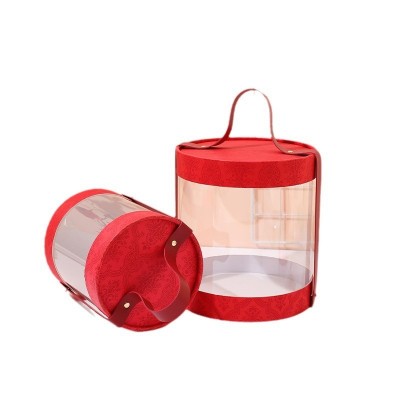 ins风透明手提伴手礼礼盒 婚礼糖果烘焙食品手提礼盒伴手礼品盒图4