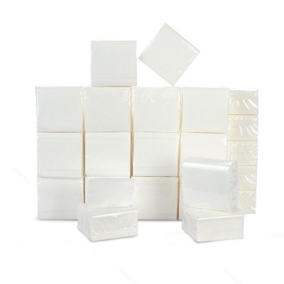 厂家抽纸【整箱/100包】正方形小方抽餐厅夜市酒店便宜实惠装图2