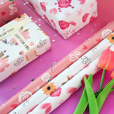 跨境包装纸直供潮流送男女生礼物盒礼品包装饰材料简约轻奢品礼物图2