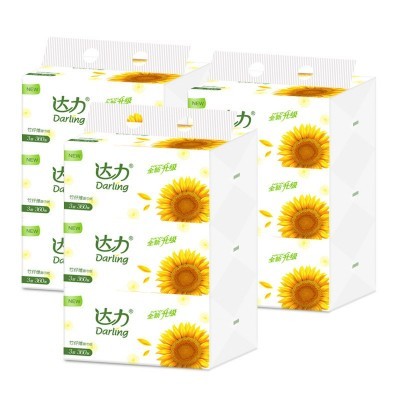 达力向日葵抽纸3层360张卫生纸面巾纸餐巾纸纸巾批发福利品代发图4