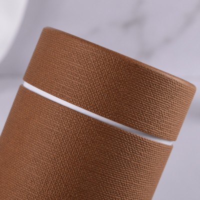 纸筒白卡纸礼品包装罐 烫金香水果干代餐食品 包装纸罐彩 印可定制图3