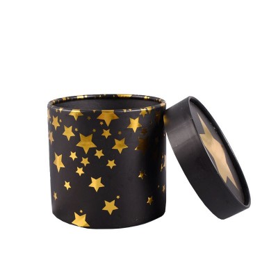 卡通圣诞纸筒节日礼品通用收纳圆筒盒定制 空白纸罐供应可印LOGO图2