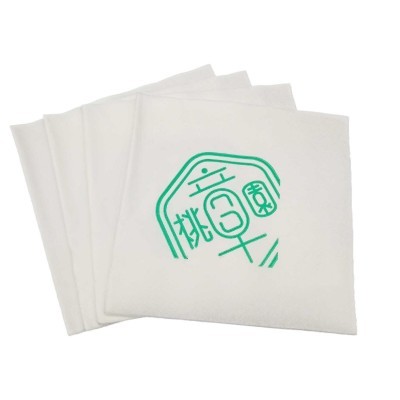 厂家直销230双层压花原木浆餐巾纸可以印刷LOGO图2