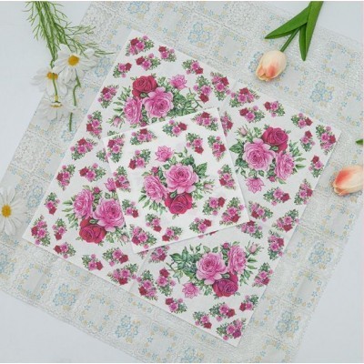 节日派对双层餐巾纸 西餐厅纸巾彩色印花纸巾节日派对用品餐巾纸图2