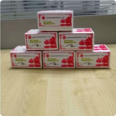 出口非洲几内亚外贸抽纸 抽取式纸巾 原生木浆软抽 厂家直供