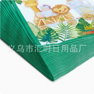 【现货】烫金印花纸巾动物婚礼聚会派对一次性餐巾纸33*33cm图2