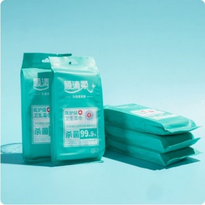 顺清柔医护级卫生湿巾10片装