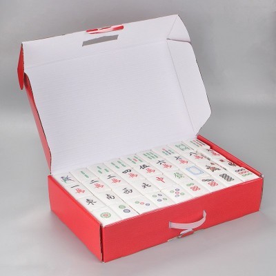 整盒三层八片原生木浆便携式手帕纸迷你小包纸创意麻将纸巾套装图4