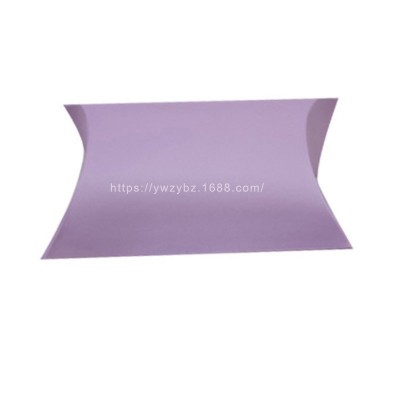 跨境现货结婚大号圣诞婚礼牛皮纸枕头盒枕头形牛皮纸包装喜糖盒图5