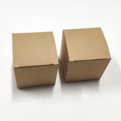 日用折叠复古牛皮纸包装盒 复古原色牛皮纸糖果包装喜糖盒纸盒图2