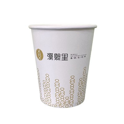 一次性纸杯加厚 9盎司家用办公宣传商务质量好热饮水广告杯定 做图4
