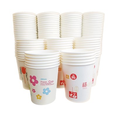 一次性纸杯100只 加厚整箱批发家用办公水杯子工厂直接发货图4