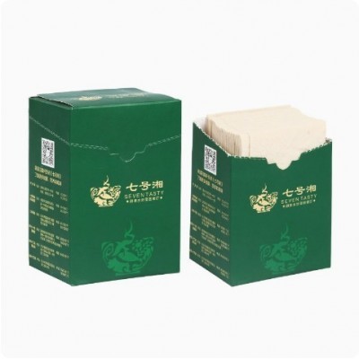 厂家直供一次性餐饮餐巾纸定 制酒店印花餐巾纸订货可印logo盒装图2