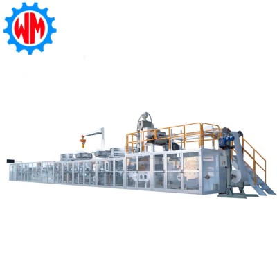 沃盟厂家直销高品质自动女士卫生巾经期裤机器生产机械设备流水线