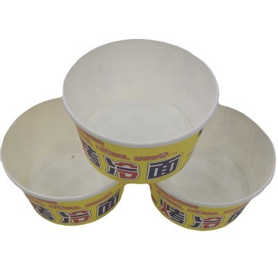 东北烤冷面盒子一次性纸碗4号纸杯商用纸盒特色打包纸碗图4