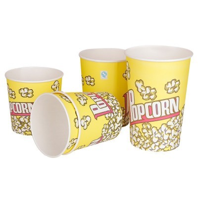 爆米花桶带盖3246盎司爆米花桶全套带盖安士爆米花桶纸杯纸桶现货图4